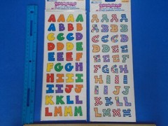 Lot of 4 Packages of Westrim, Memories Forever, & Provo Craft Alphabet Stickers