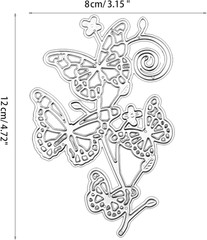 for Butterfly Metal Die Cuts Flower for Butterfly Lace Border Carbon Steel Cutti