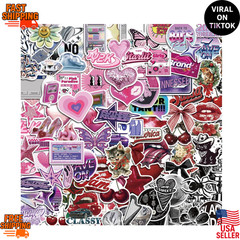 200Pcs Y2K Stickers, Cool and Trendy 2000s Aesthetic Stickers, Cute Vintage Viny