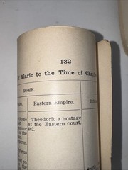 Lot of 7 Decorative Tied Rolled Paper Scrolls Made of Vintage Book Signatures