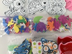 Kids Scrapbooking Foam & Felt Stickers Gift Tags Mixed Lot