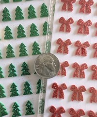 Glitter Foam Tree & Bow Stickers 3D Christmas Stickers