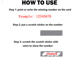 1000 Scratch Off label Silver colour Scratch Off sticker 5mm x 22mm