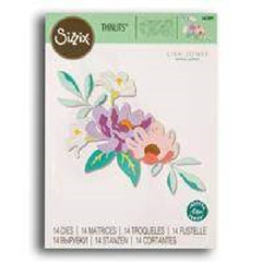 SIZZIX – METAL CUTTING DIE – THINLITS – LAYERED SUMMER FLOWERS # 665891