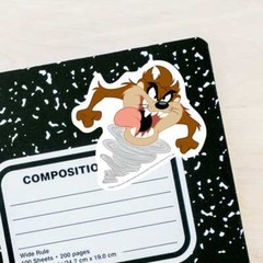 Looney Tunes Taz Tazmanian Devil Vinyl Sticker 3.25X3.5″