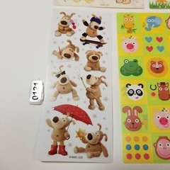 American greetings AGC sticker sheet vintage LOT farm animals zoo teddy bear dog