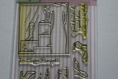 MFT My Favorite Things Window Shopping Clear Stamps Shoes Friends Retired