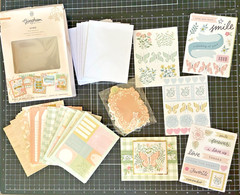 Crate Paper GINGHAM GARDEN Card Making Kit – One card assembled