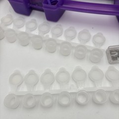Lot of Crafting Supplies beads jewelry making bobbins glitter paint trays