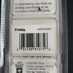 Brad Buddies Hot Off the Press Frosty Winter Scrapbooking Embellishments Metal