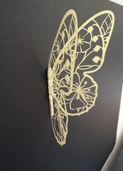 12PCS Large Paper Lace Butterfly for Scrapbooking, Crafting, Party Decoration -A