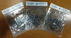 3 Pack: Martha Stewart Gemstone Spider Sticker 5.5 In. ea. (4812) 2D