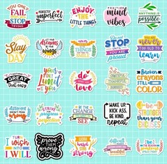 20 INSPIRATIONAL ASSORTED 2″ STICKERS PARTY FAVOR LABELS LIFE QUOTES LOVE HAPPY