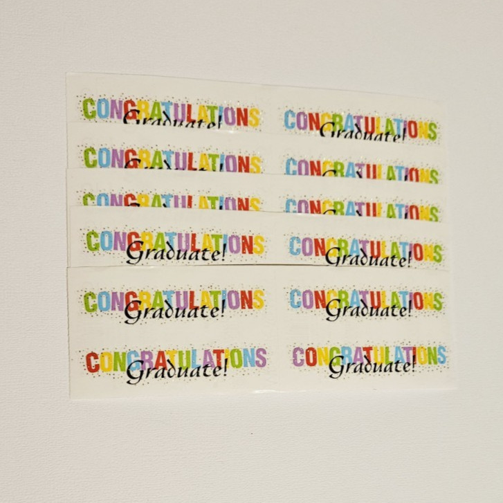 Mrs. Grossman’s Stickers Lot of 5 Strips ~Congratulations Graduate RF~2004 AS IS