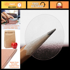 Clear Circle Stickers 1 Inch for Sealing – 5000 Non-Perforated Labels, Ideal for