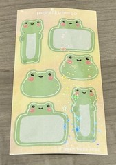 NEW PaperKumaCo “Lili Basic Blobs” Sticker Sheet Paper Kuma Co Stickers