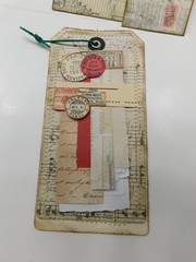 Junk Journal Add-Ons Handmade Tags Card Envelope File Clipboard Ephemera Set 3