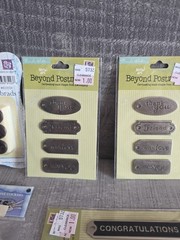 Lot 21 Packs Metal Stickers Embellishments Scrapbooking Craft Accents b101