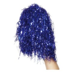 Pom Poms Metallic Blue Adult Pair Costume Accessory