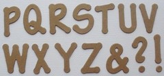 1 1/8″ LOLLIPOP FONT – Customized Alphabet Letters Chipboard Die Cuts – 26 Pc