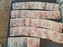 100Pc Floral Abundance Scrapbooking JJ Craft Papers No Duplicates