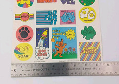 1985 Troll Associates Don’t Peek Stickers Reading Book Club School Unused Sheet
