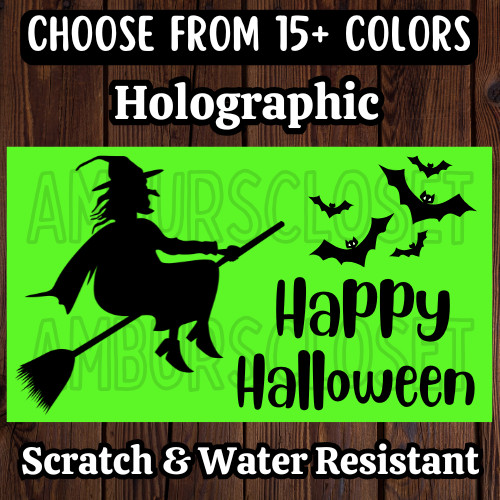 50 THANK YOU WITCH STICKERS 2.25″ ENVELOPE LABELS HALLOWEEN SCRATCH RESISTANT