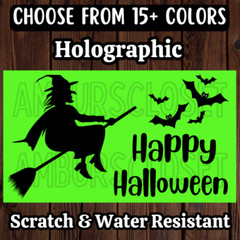 50 THANK YOU WITCH STICKERS 2.25″ ENVELOPE LABELS HALLOWEEN SCRATCH RESISTANT