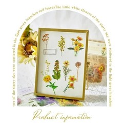 40pcs/set Natural Flower Sticker for Scrapbooking,Self-Adhesive Scrapbooking diy