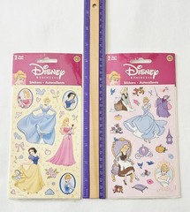 Vtg Sandylion Stickers NIP Disney Princess LOT Cinderella Snow White Aurora