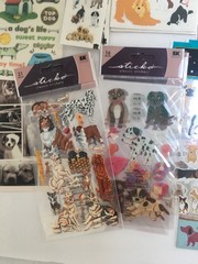 Lot of 20+ Dog Sticker Sheets New Nicole Sticko StckyPix Cardstock & Others