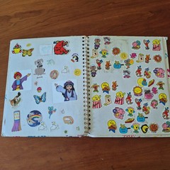 Vintage 1980s Sticker Album Book Puffy Scratch N Sniff Cabbage Patch Rainbow