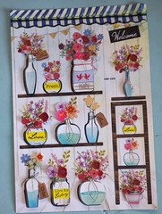 Crafter’s Square Floral Embellishment Stickers – Lot Of 2