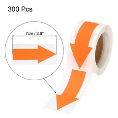 Sticker Labels 150 Count/Roll 1.2×2.8 Inch Fluorescent Rose Red Sign,2 Rolls