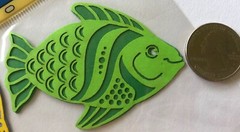 SEA SHORE Laser Overlay Die-Cuts(3pc) DCWV•Fish•Shells•Tropical•Travel •Vacation