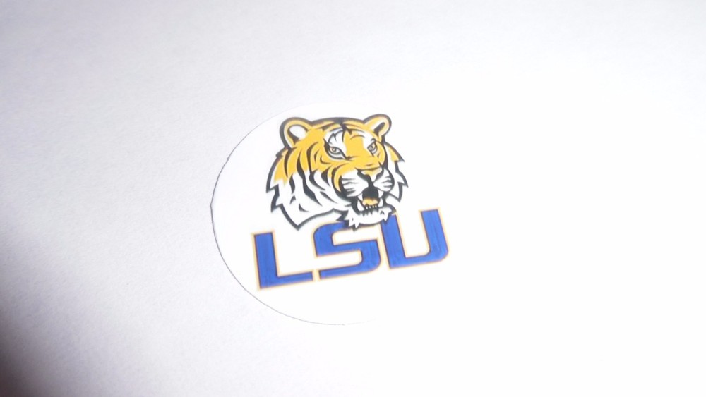Pre Cut One Inch Bottle Cap Images LSU Free Ship