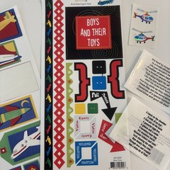 Little Boy Scrapbook Lot, Stickers & Embellishments Vintage Mrs Grossmans