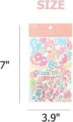 Cute Essential Kawaii Aesthetic Stationery Sticker Pack 8 Sheets 258+ Stickers