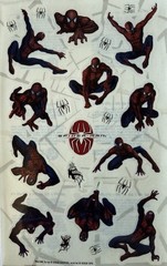 SPIDER-MAN Mylar Stickers(22pc) Marvel•Vintage 2002•Cartoon •Movie•Card Making•