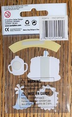 RARE Essentials Happy First Birthday 1st Party Hat Cake Cup 1 Year Baby Stickers
