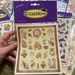 Vintage Sticker King Scrapbooking Victorian Style