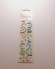 Mrs. Grossman’s Stickers Lot of 2 Strips Brand New Package ~Sparkle Confetti~