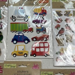 Lot Of 17 Sheets Of Crafters Square Stickers For Scrapbooking. Unused