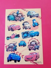 AGC Disney Pixar Cars sticker sheet