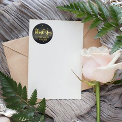 2Rolls/1000Pcs 1.0/1.5 inch Thank You Stickers Hand Made Small Business Labels