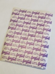 Vintage Lisa Frank ticker Sheet *1 Sticker Missing* Poodle Dog Hearts Bows BIN72