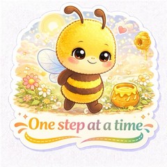 Bee Positive Sticker Pack Cute Kawaii Motivational Bee Stickers 12 Bundle