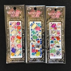 Rhinestone Stickers Set Of 6 pack Colorful Self Adhesive DIY Gemstones St-129
