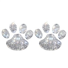 Paw Print Stickers Crystal Car Decoration Stickers Bling Rhinestone Paw Decals