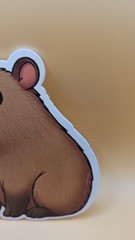 Capybara Animal Die Cut Scrapbooking Craft Embellishment Shape Brown White
